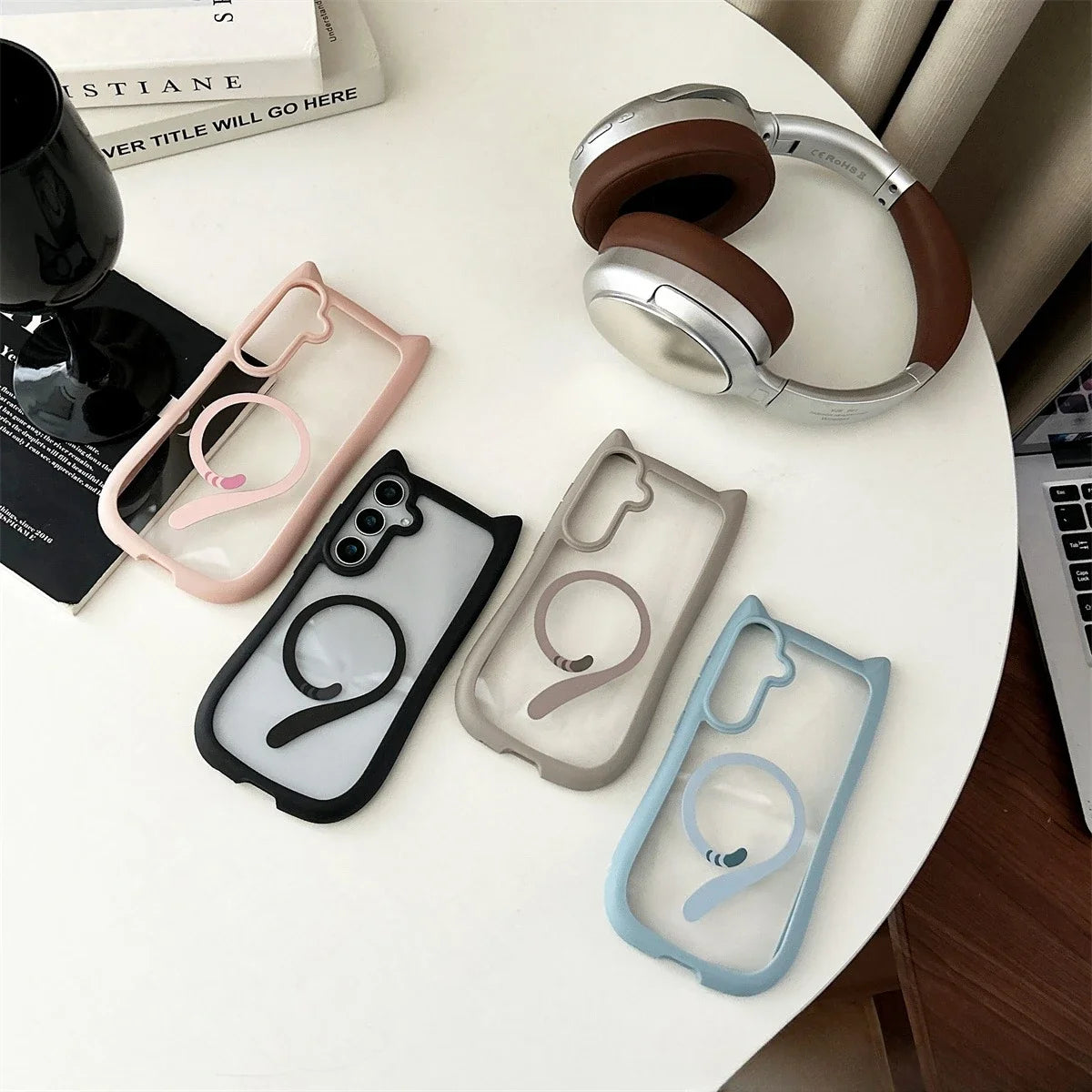 Samsung Galaxy Cat Ear Transparent Case