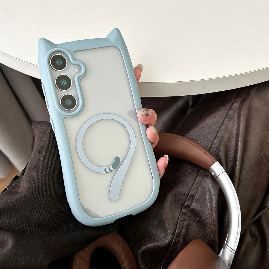 Samsung Galaxy Cat Ear Transparent Case