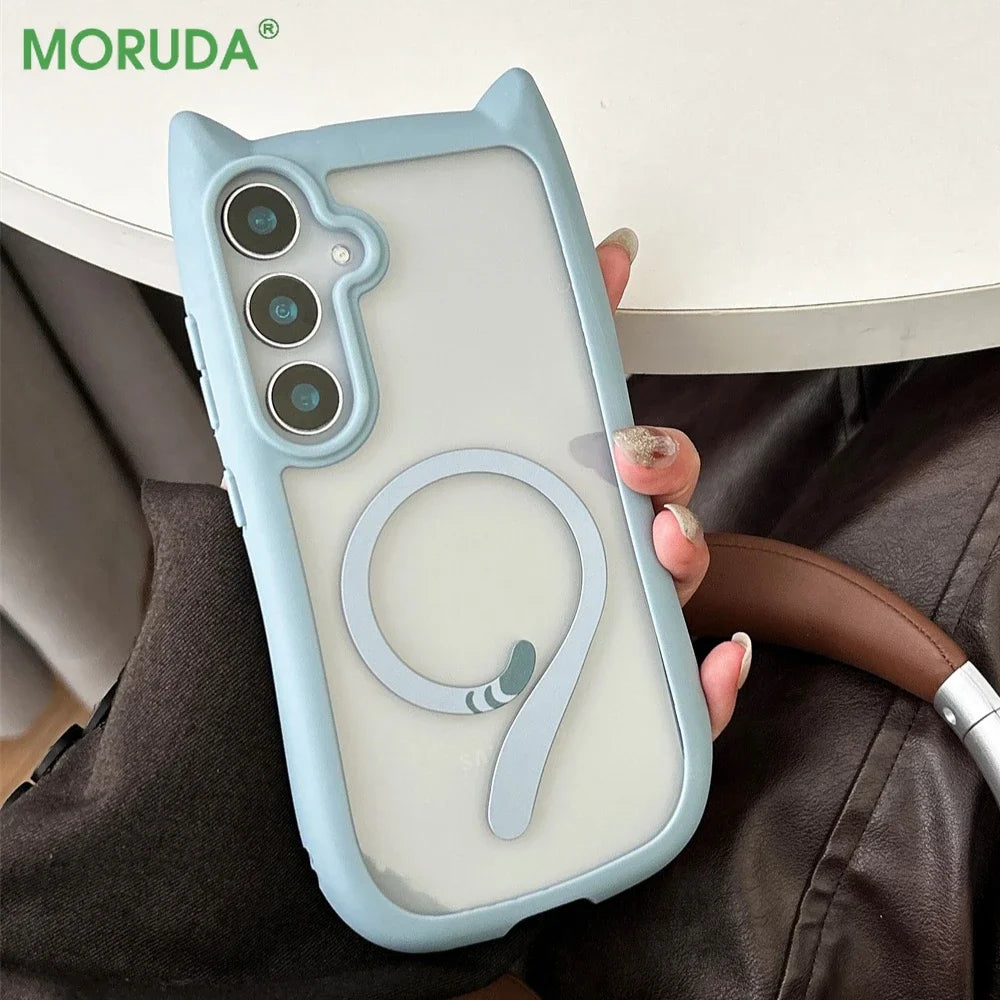 Samsung Galaxy Cat Ear Transparent Case